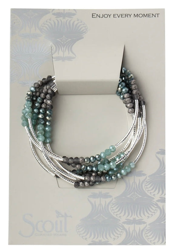 Scout Marine Silver Wrap Bracelet