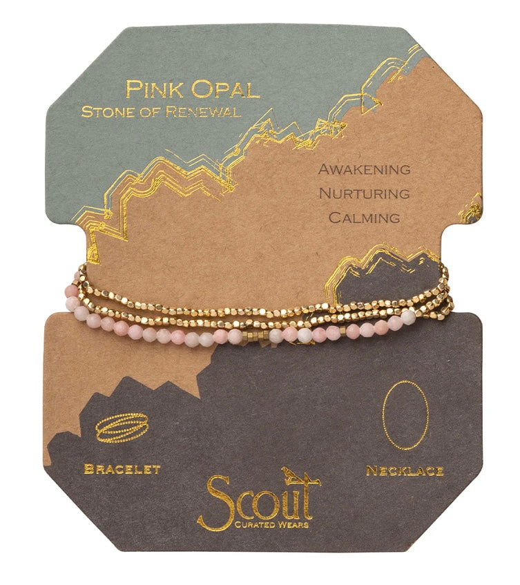 Scout Pink Opal Wrap Bracelet