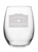 Load image into Gallery viewer, Town Pride Stemless Wine Glass
