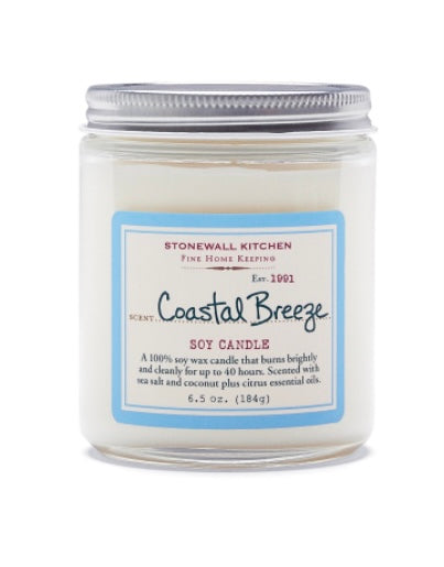 Coastal Breeze Glass Jar Candle
