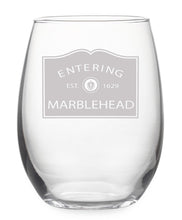 Load image into Gallery viewer, Town Pride Stemless Wine Glass
