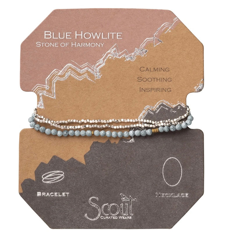 Scout Blue Howlite Wrap Bracelet