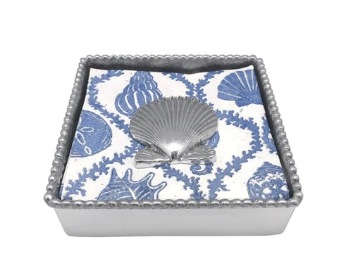 Scallop Cocktail Napkin Box