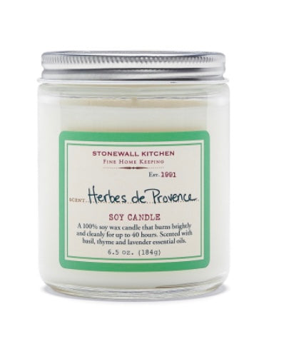 Herbs de Provence glass jar candle