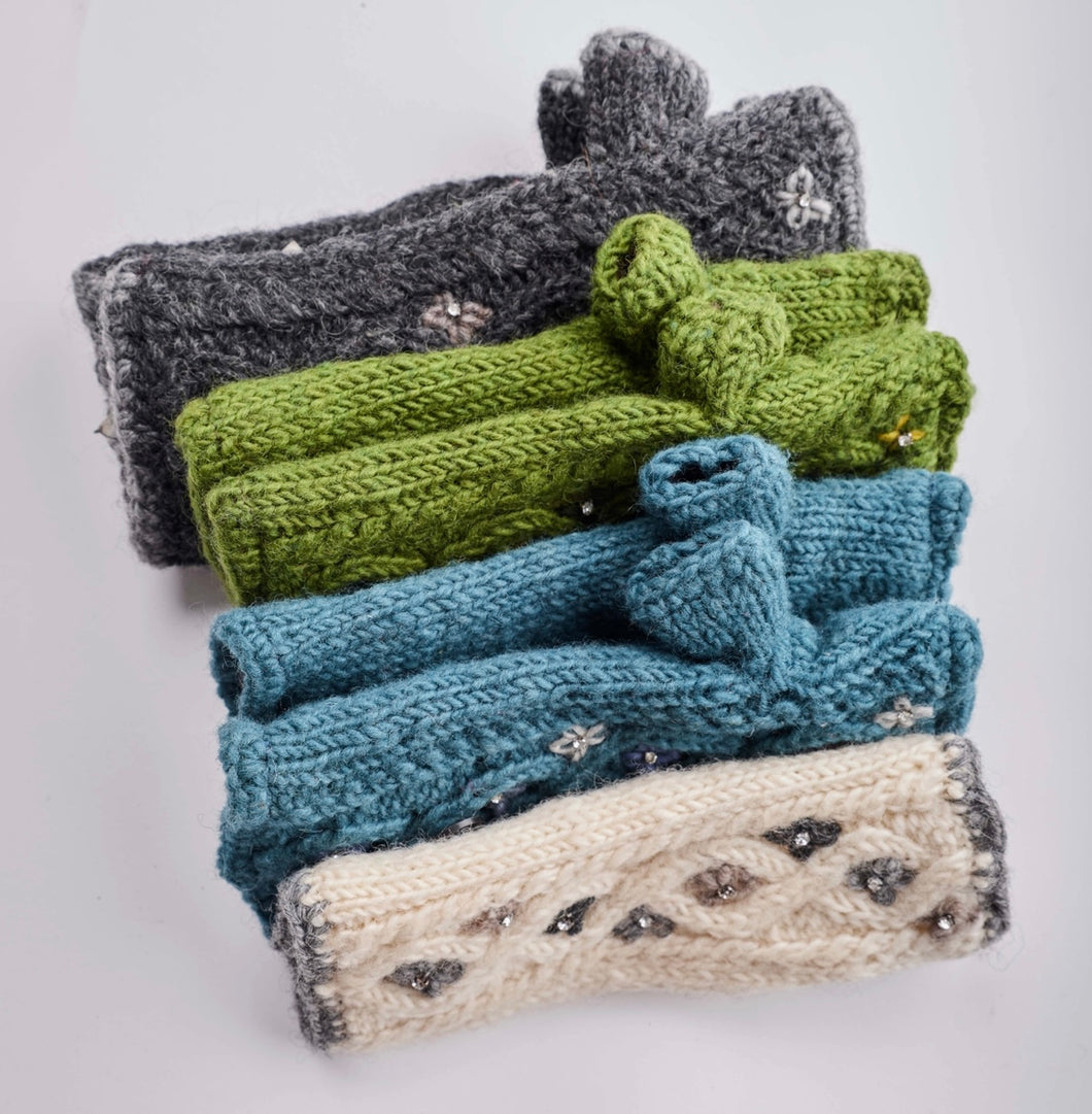 Embellished Wool Hand Warmer