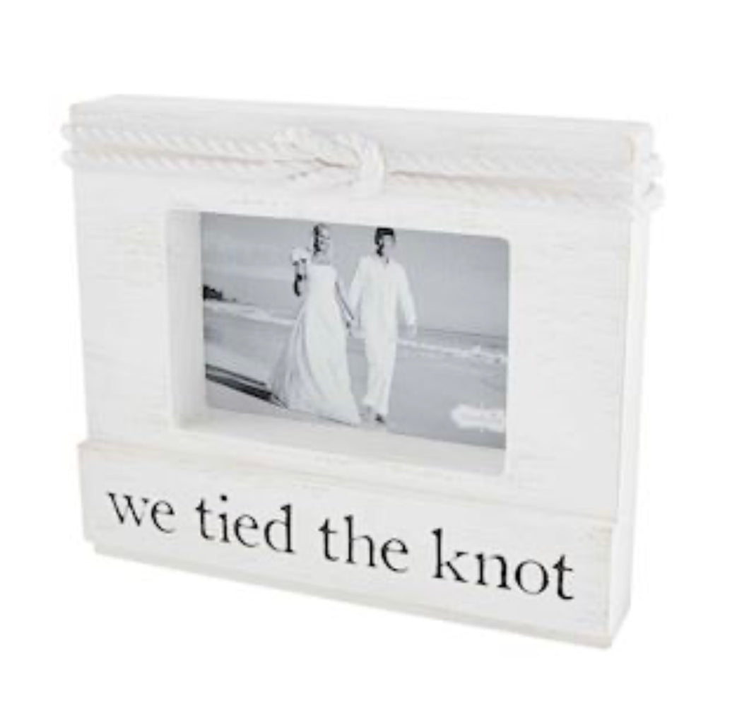Tied The Knot Wood Frame