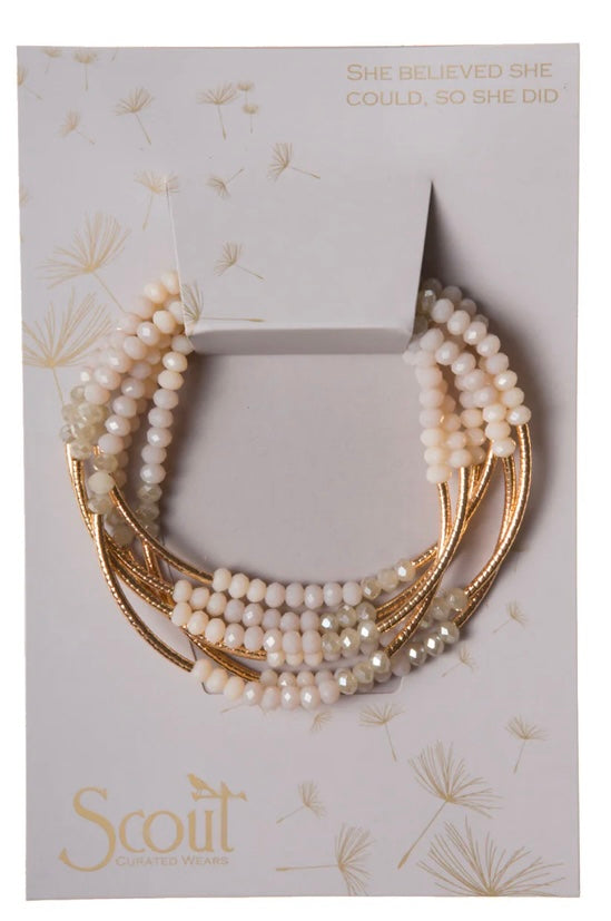 Scout Ivory Gold Wrap Bracelet