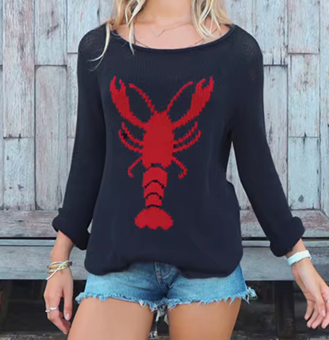 Lobster Acrylic Blend Sweater