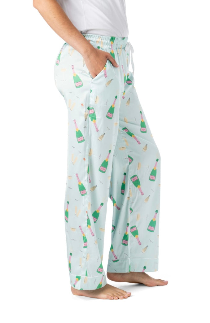 Champagne Satin Lounge Pants