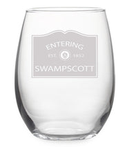 Load image into Gallery viewer, Town Pride Stemless Wine Glass
