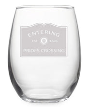 Load image into Gallery viewer, Town Pride Stemless Wine Glass
