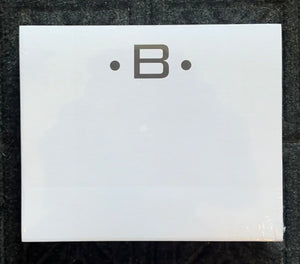 Initial letter paper pads