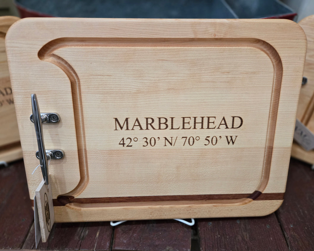 Marblehead Cutting Board with Pewter Cleat